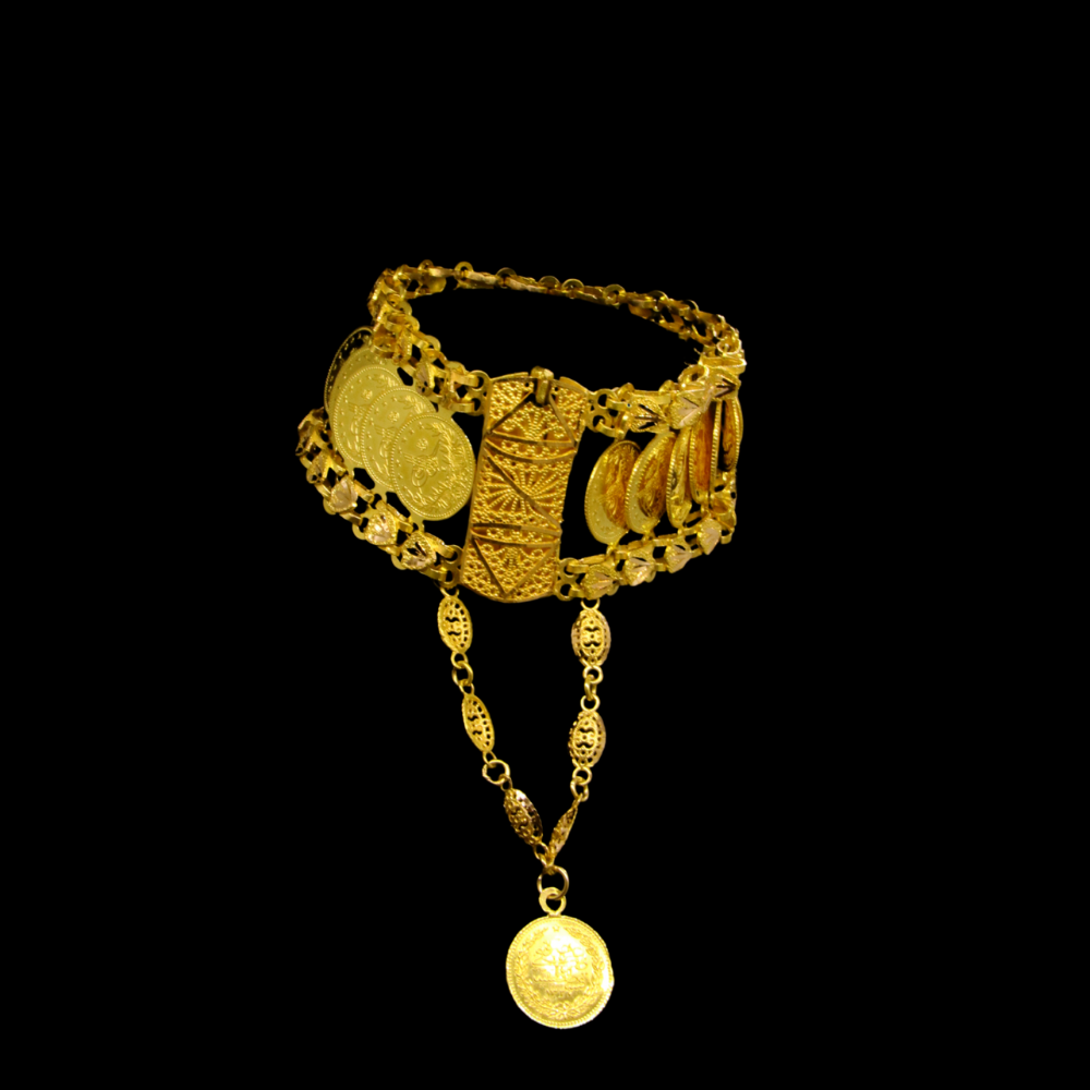 21K Gold Coins Bracelet
